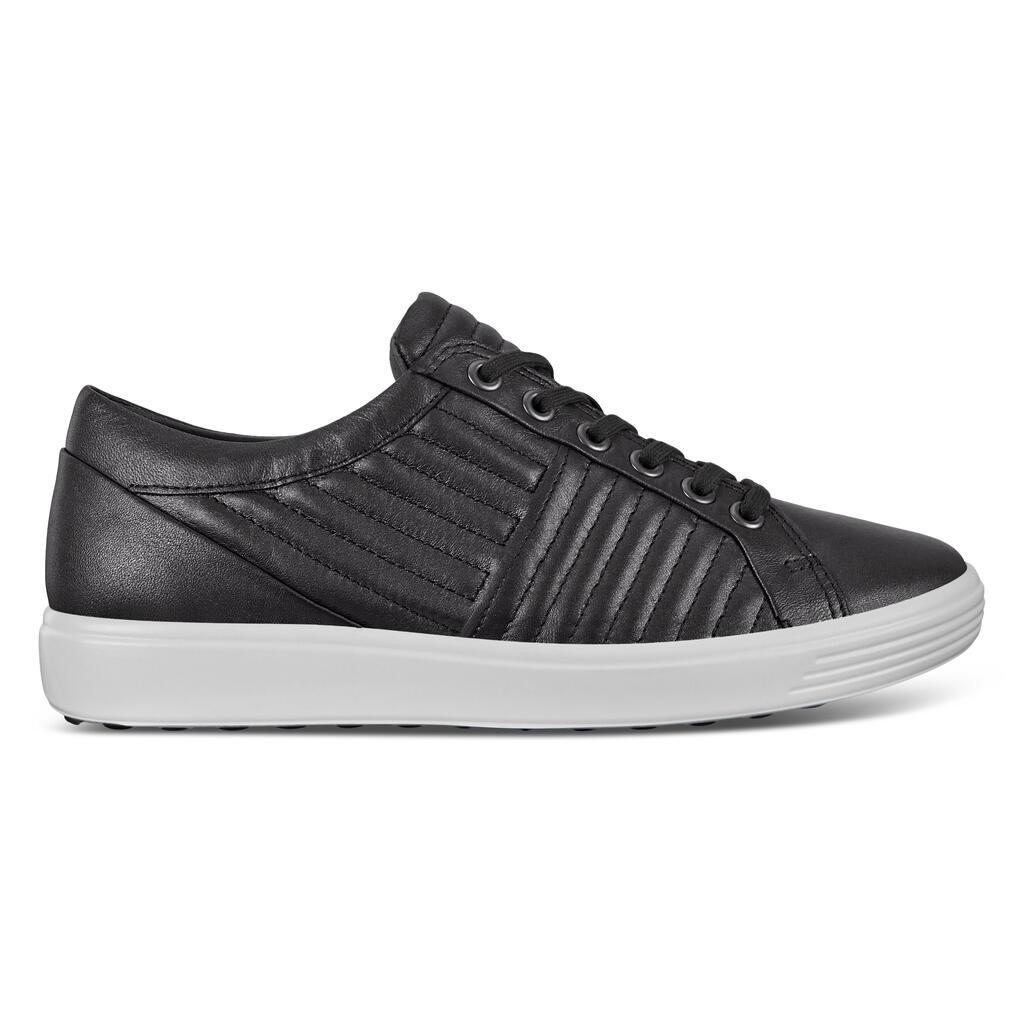 Ecco Soft 7 Womens Sneakers In Black Online - India CLR-953620